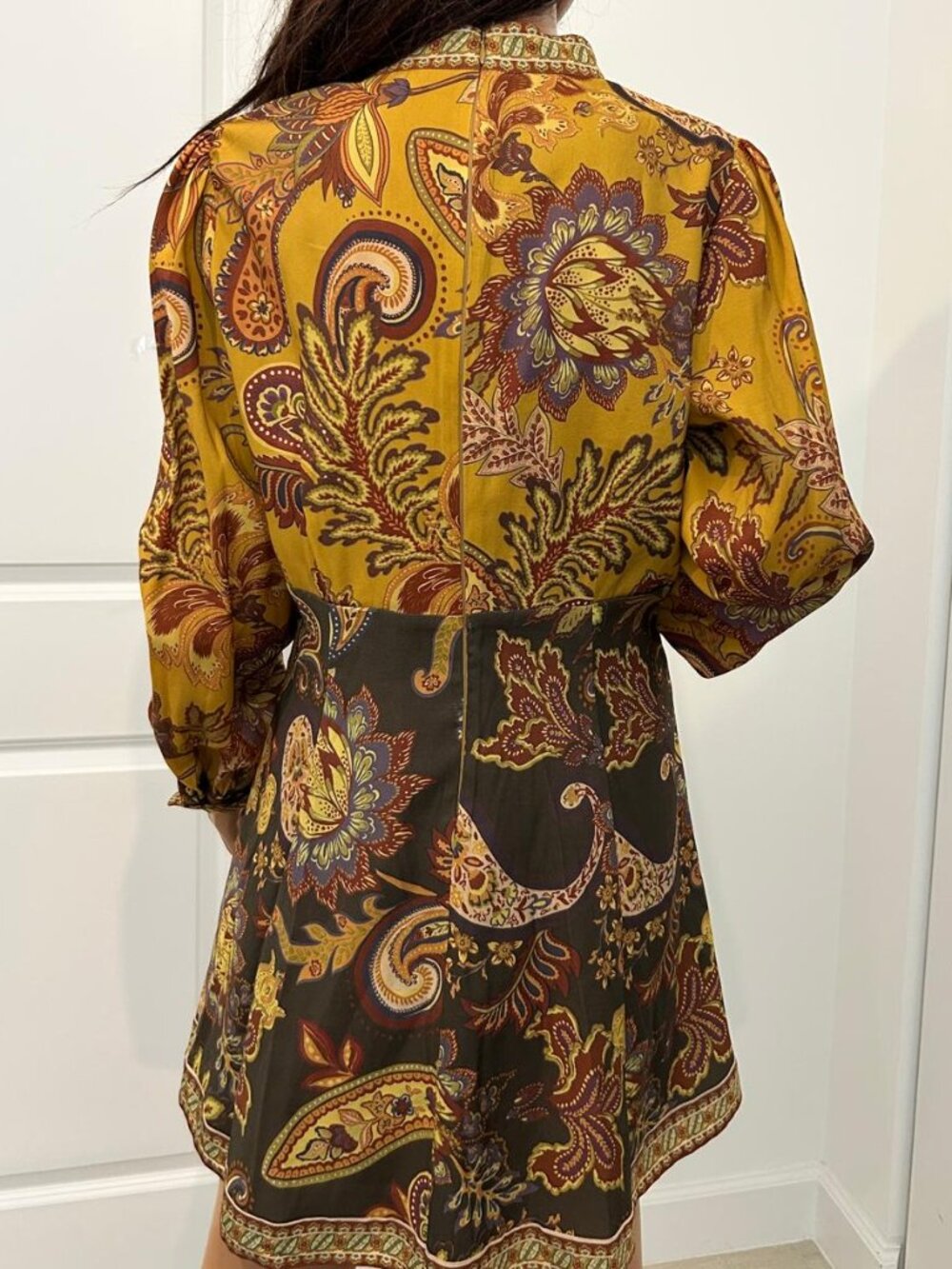 Antonio Melani Ellery Paisley Mock Neck Long Sleeve Dress – Size 12 – NWT - Picture 5 of 11